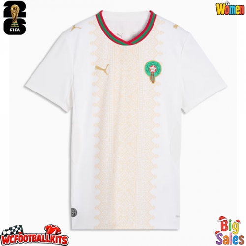 Morocco Replica Away Stadium Shirt for Women World Cup 2026 Short Sleeve
